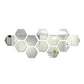 6/12pcs 3D Hexagon Mirror Wall Sticker Rose Gold DIY TV Background Living Room Stickers Wall Decor Bedroom Bathroom Home Decor - Zecs shopping