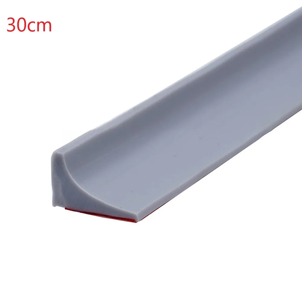 pcs Bathroom Water Stopper Silicone Retaining Strip Water Shower Dam Flood Barrier Dry And Wet Separation Blocker
