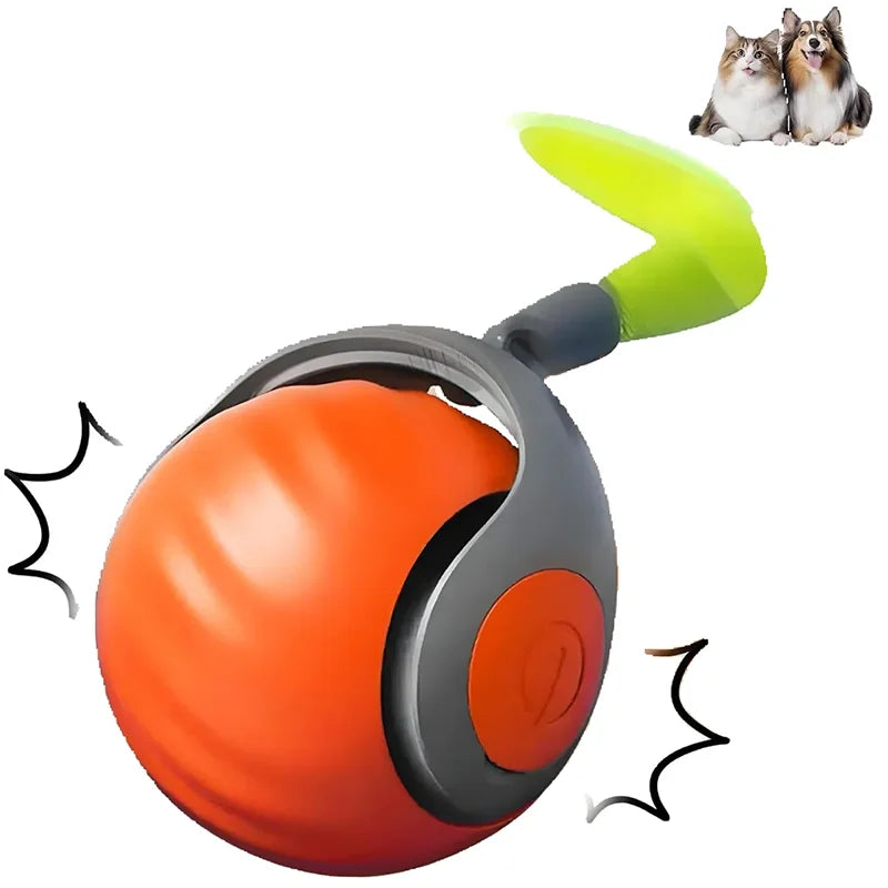 Smart Interactive Speedy Tail Pet Toys Automatic Moving Balls for Cats And Dogs Touch Motion Rolling Ball for Indoor and Outdoor - Zecs shopping