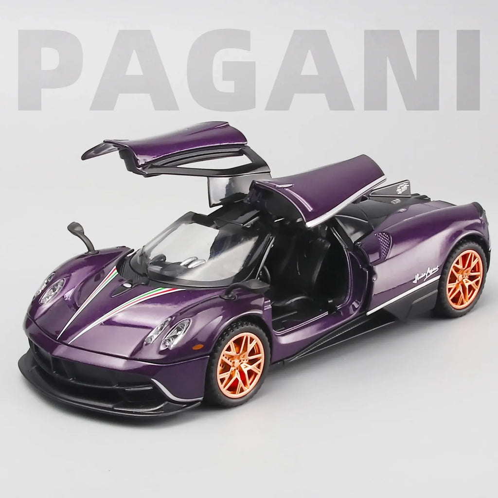 Toy Cars Lambo Pagani Huayra Metal Model Car With Light And Sound Pull Back Toy Car For Boys Age Year Old