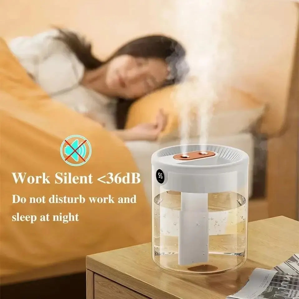 L Humidifier Household Small Large Capacity Mute Bedroom Usb Office Desktop Portable Student Two Port Spray Water Supplement