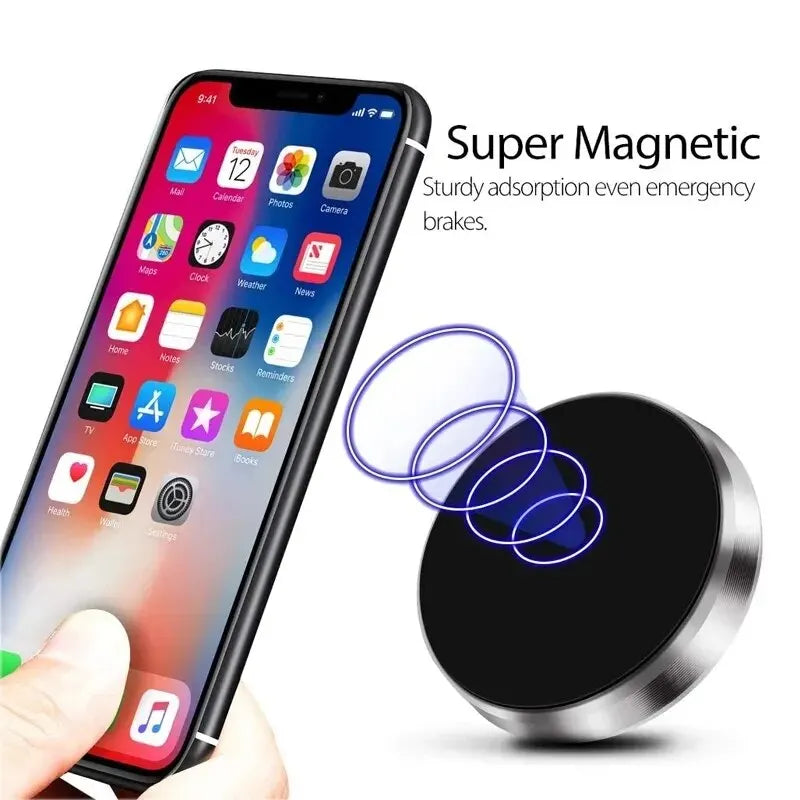 Magnetic Phone Car Holder Stand Universal Magnetic Mount Bracket Stick on Car Dashboard Wall for iPhone Samsung Xiaomi Huawei - Zecs shopping