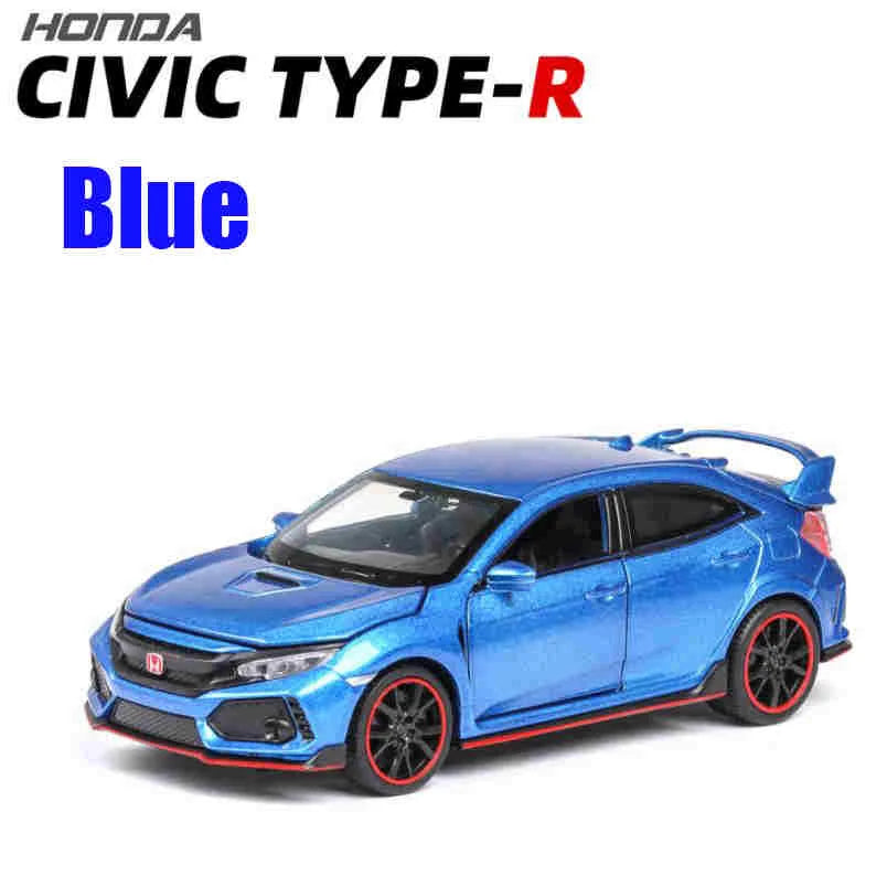 Honda CIVIC TYPE-R Alloy Car Diecast Toy with Sound & Lights for Kids & Collectors