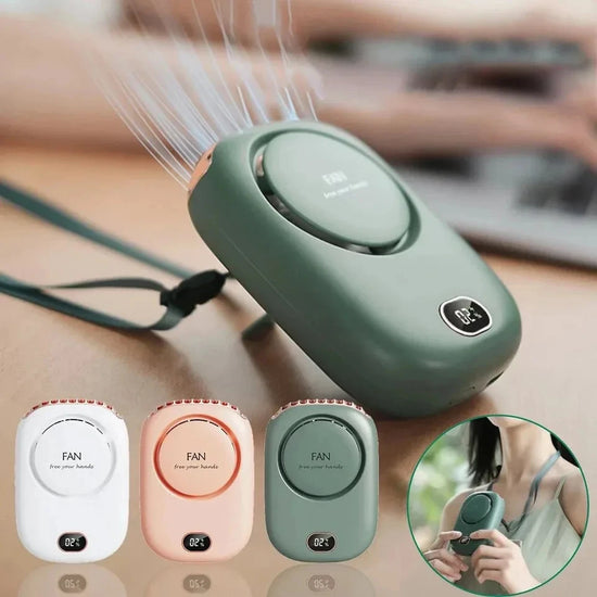Portable Bladeless Turbo Fan – Rechargeable Ultra-Quiet Handheld & Neck Cooling Fan