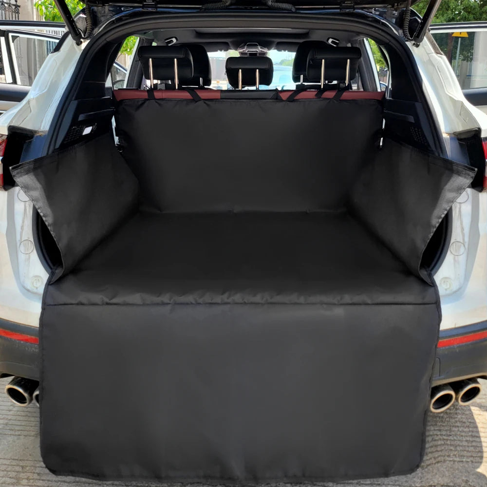 Waterproof 600D Oxford Cloth Dog Car Seat Cover Pet Travel Dog Carrier Car Trunk Mat SUV Cargo Liner For Dogs - Zecs shopping