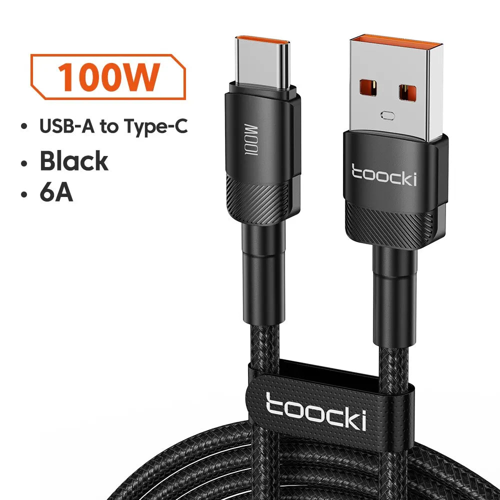 Toocki USB Type C Cable Fast Charging USB C Charger Cord For iPhone Huawei P P Realme Oppo Oneplus Power Bank