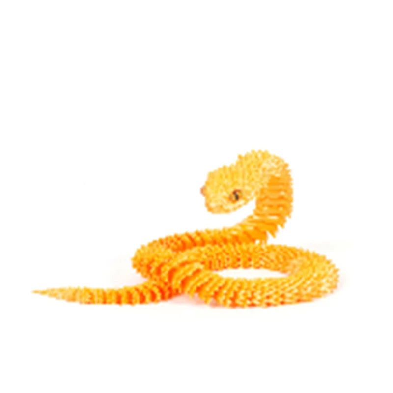 3D Printed Snake Decoration Colorful Model 3D Printed Animals Creative Toy Desk Accessories Room Decor Table Ornament 3 Sizes - Zecs shopping