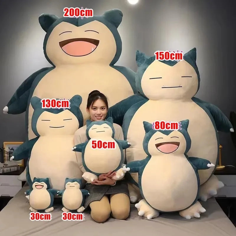 Cm Aoger Giant Snorlax Plush Toys Kawaii Soft Snorlax Leather Shell Plushie No Filling Pillow Gifts For Children Pokemon