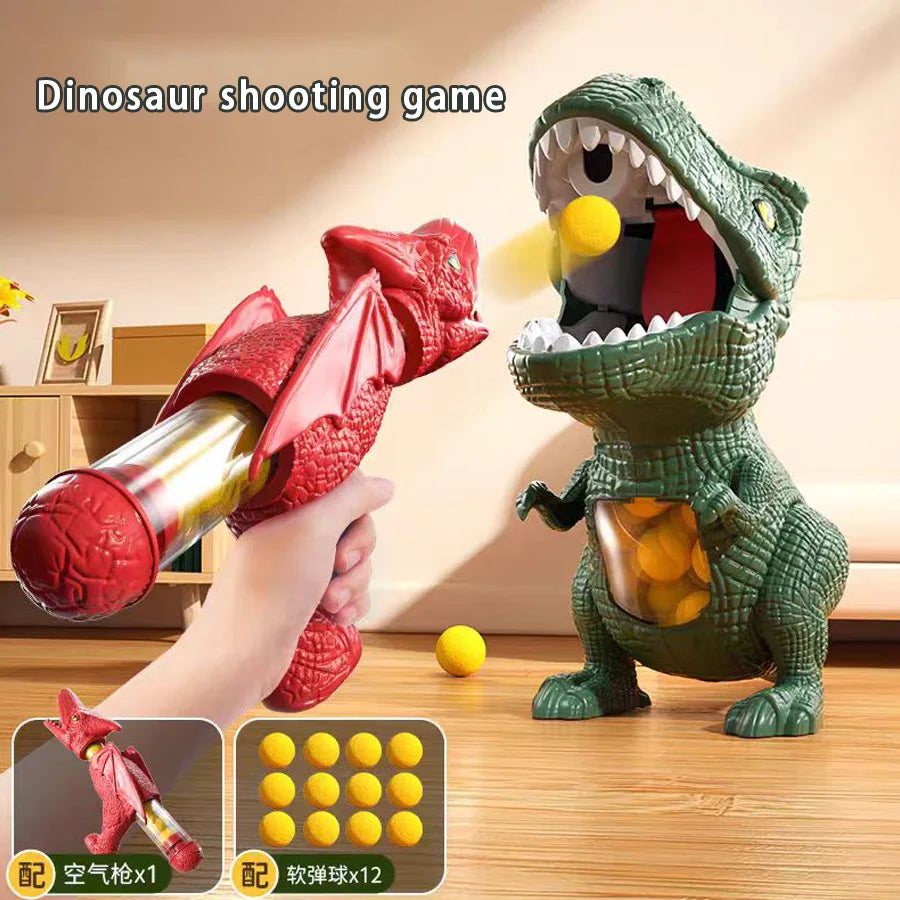 Dinosaur Shooting Tyrannosaurus Rex Ball Soft Bullet Gun Parent Child Interactive Puzzle