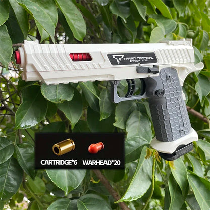 TTI 2011 Blowback Soft Bullet Toy Pistol – Shell Ejecting Continuous Firing Launcher