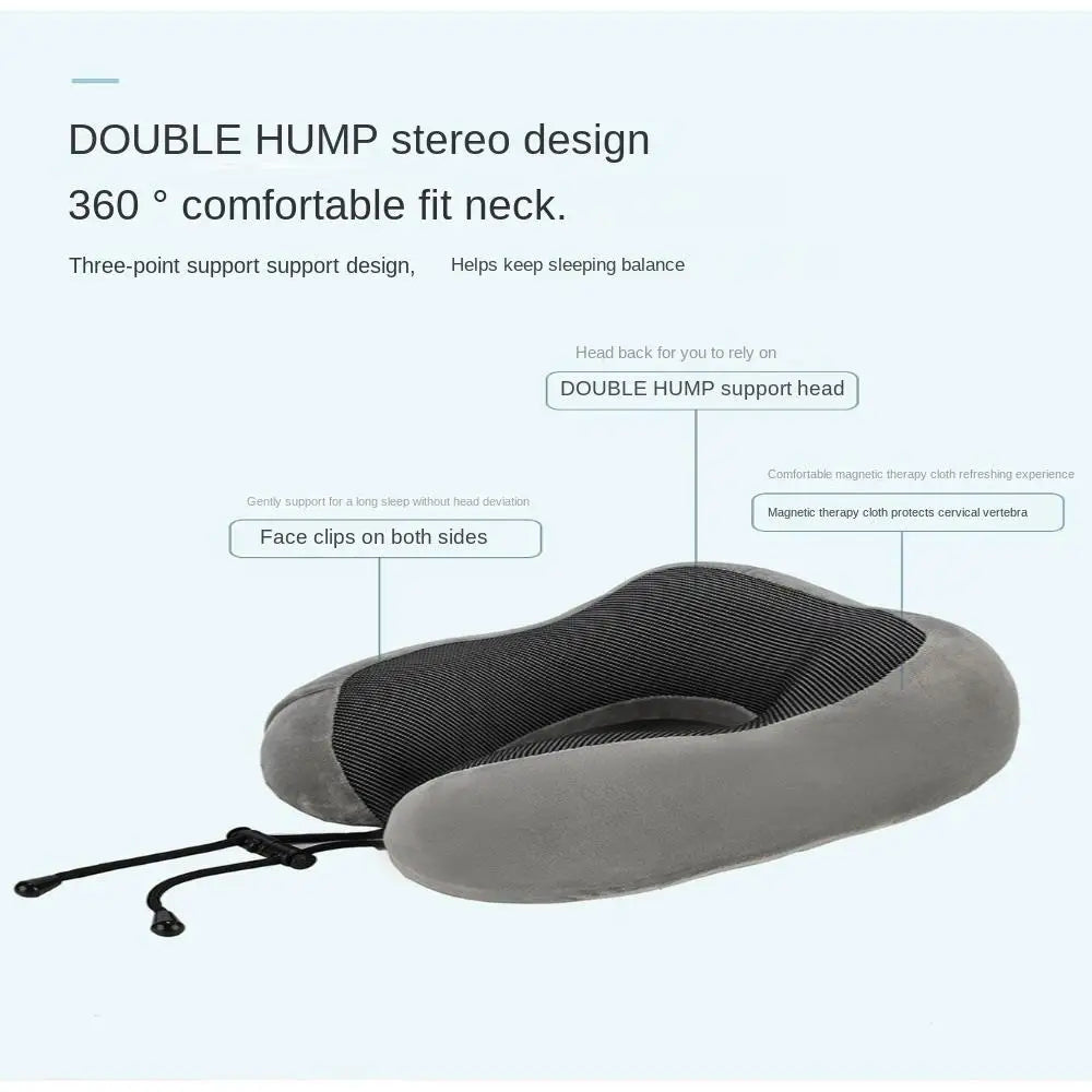 Memory Foam Cushion Without Carry Bag Travel essentials U Shaped Pillows Travel Pillow Neck Protect Neck Support - Zecs shopping