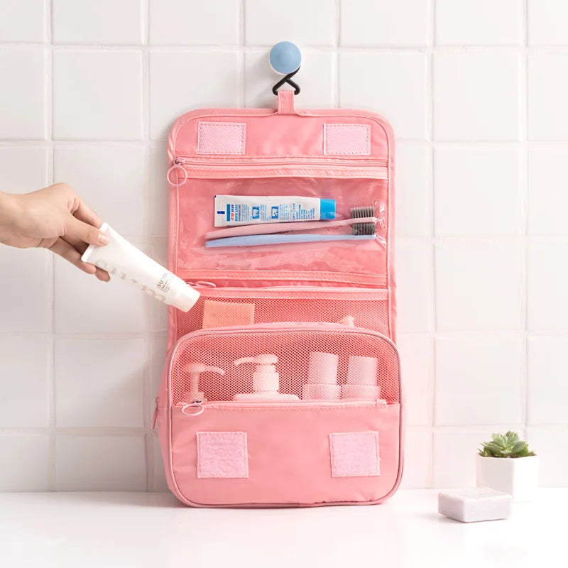 Multi Functional Travel Storage Bag Hand-held Double-layer Womens Makeup Bag Mens Travel Grooming Bag