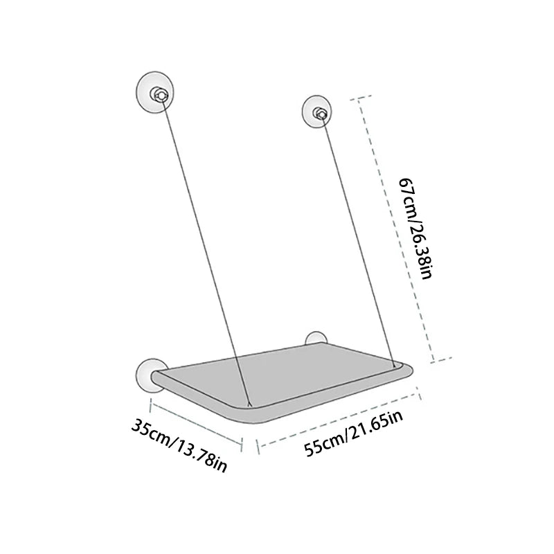 Ultra-Soft Cat Window Hammock Bed - Cozy Cloud-Like Perch for Feline Naptime - Securely Mounted, Perfect Space-Saving - Zecs shopping