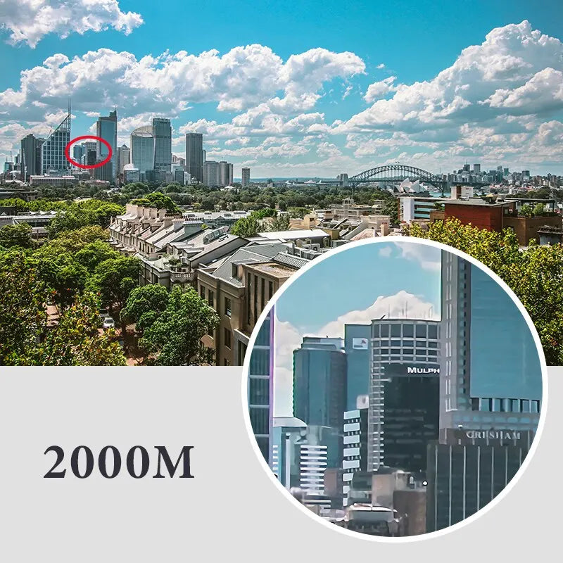 x HD Powerful Binoculars M Long Range Folding Mini Telescope BAK FMC Optics For Hunting Sports Outdoor Camping Travel