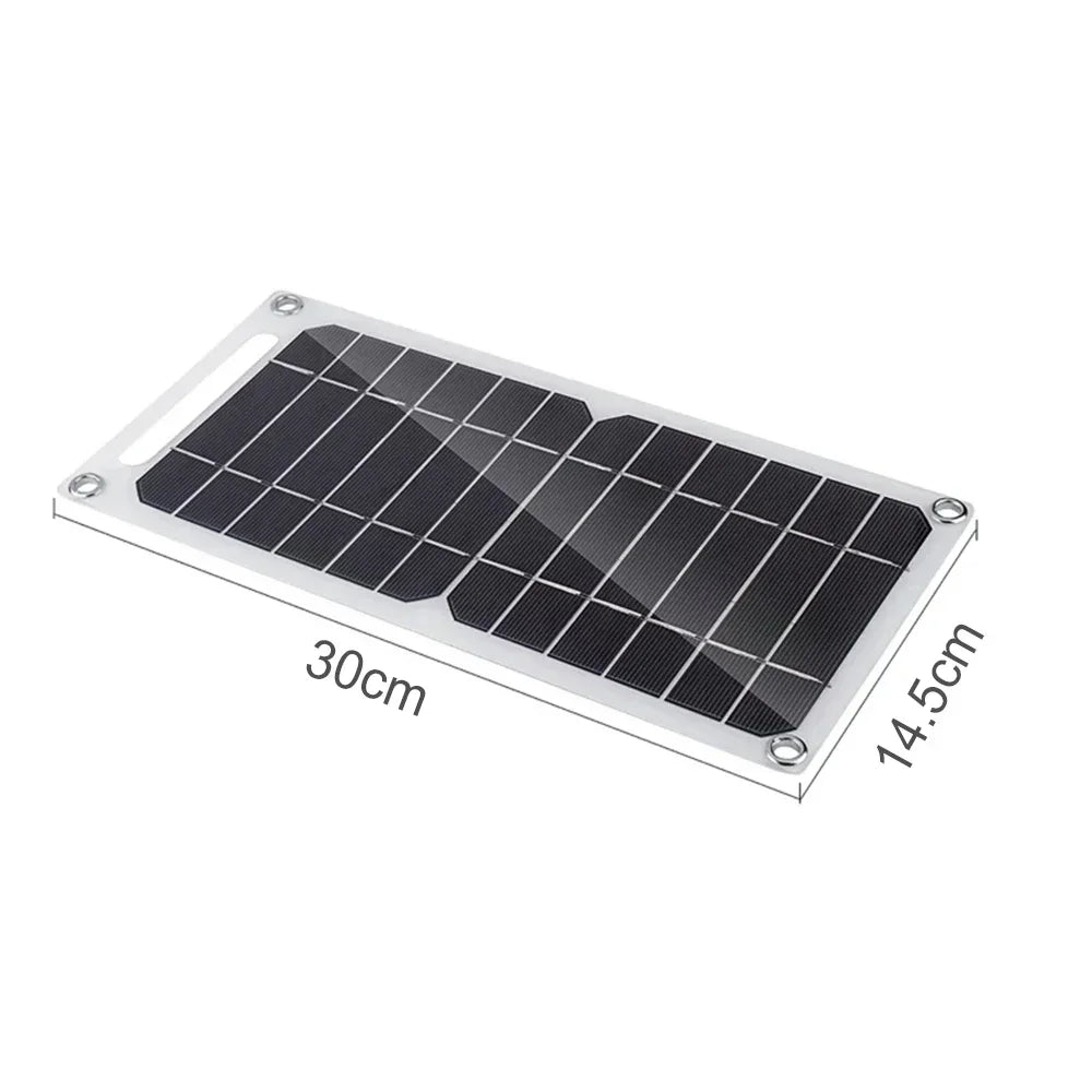 V W Sunpower Portable Solar Panel With USB Safe Stabilize Charger For Phone Power Bank Outdoor Camping Home RV Gift Use