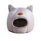 Cozy Winter Cat Bed Cave – Warm Indoor Pet House Tent for Cats & Small Dogs