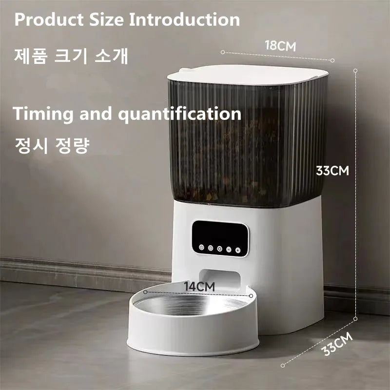 Pet Automatic Feeder Dog Feeding And Water Dog Accessories Cat Drinking Water Flowing Water Without Inserting Electric Kettle - Zecs shopping