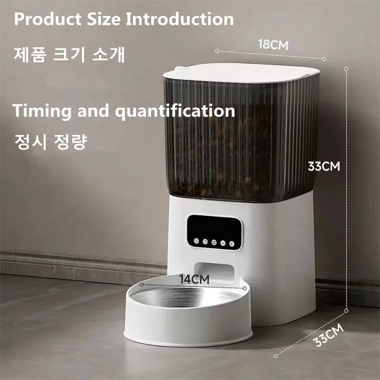 Pet Automatic Feeder Dog Feeding And Water Dog Accessories Cat Drinking Water Flowing Water Without Inserting Electric Kettle - Zecs shopping