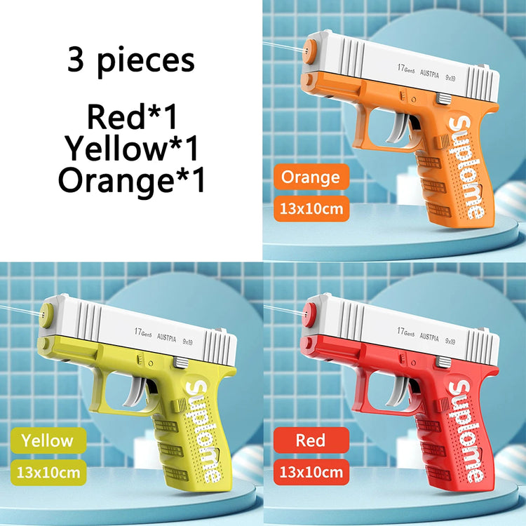 Summer Mini Water Gun Non Electric Pistol High-pressure Full Automatic Shooting Water Beach Toy Gun For Children Boy Girl Adults - Zecs shopping