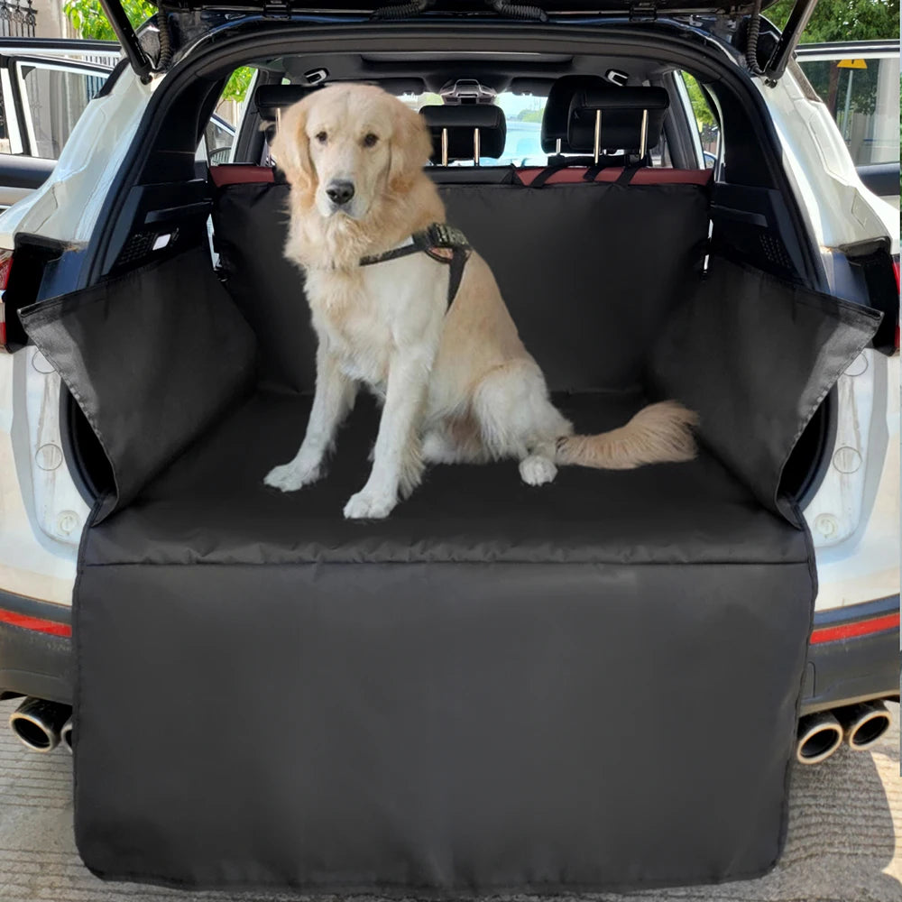 Waterproof D Oxford Cloth Dog Car Seat Cover Pet Travel Dog Carrier Car Trunk Mat SUV Cargo Liner For Dogs