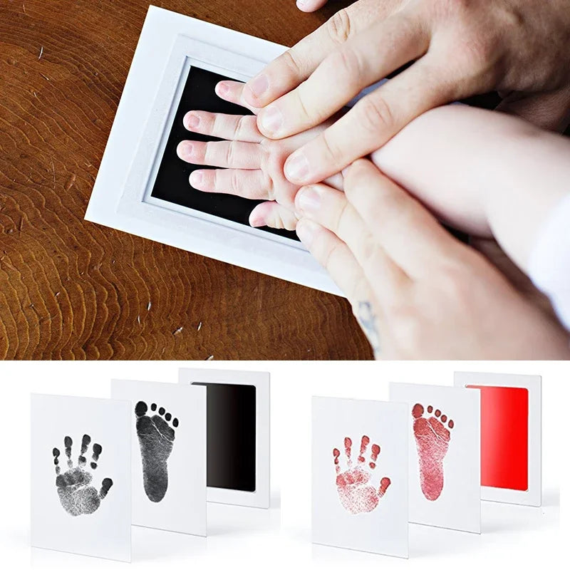 Baby Care Non-Toxic Baby Handprint Footprint Imprint Kit Baby Souvenirs Newborn Footprint Ink Pad for Newborn Baby Gifts - Zecs shopping