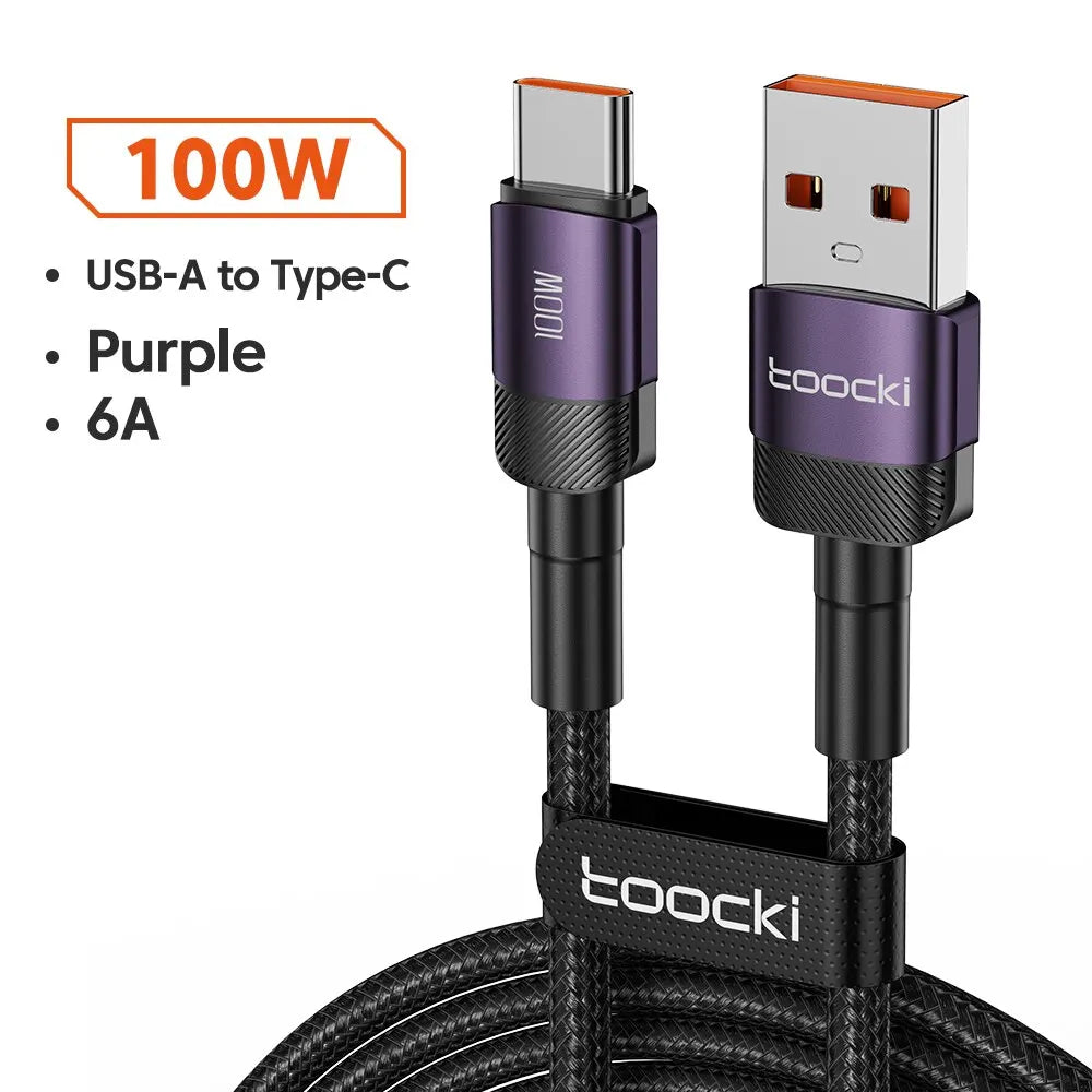 Toocki USB Type C Cable Fast Charging USB C Charger Cord For iPhone Huawei P P Realme Oppo Oneplus Power Bank