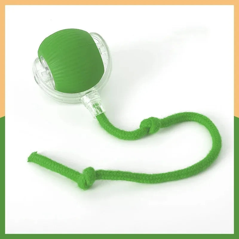 Smart Cat Toys Automatic Rolling Ball Fake Tail Rechargeable Electric Pet Interactive Toy Dog Cat Training Imitate Mouse Tail - Zecs shopping