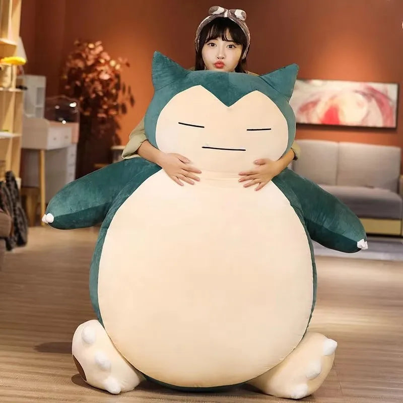 Cm Aoger Giant Snorlax Plush Toys Kawaii Soft Snorlax Leather Shell Plushie No Filling Pillow Gifts For Children Pokemon