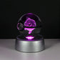 Pokemon 3D Crystal Ball LED Night Light – Pikachu, Gengar, Eevee & Mewtwo Collectible Lamp