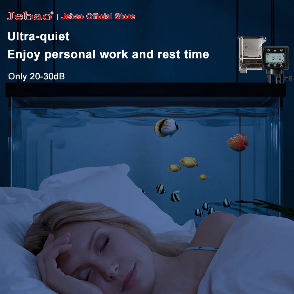 Jebao Jecod New Aquarium Fish Tank Feeder Intelligent Automatic Feeder Digital Timing Wifi Wireless Remote Control Fish Feeding - Zecs shopping