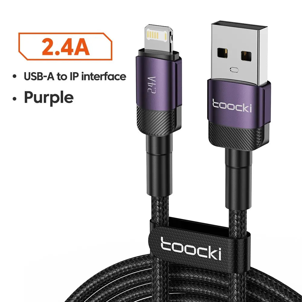 Toocki USB Type C Cable Fast Charging USB C Charger Cord For iPhone Huawei P P Realme Oppo Oneplus Power Bank