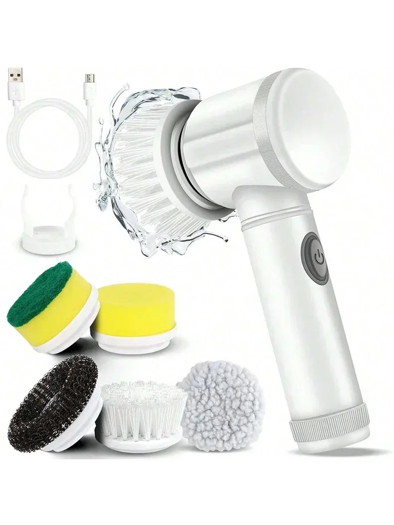 Electric Spin Scrubber Cordless Spin Scrubber with Replaceable Brush Heads Electric Cleaning Brush Cleaning Tools
