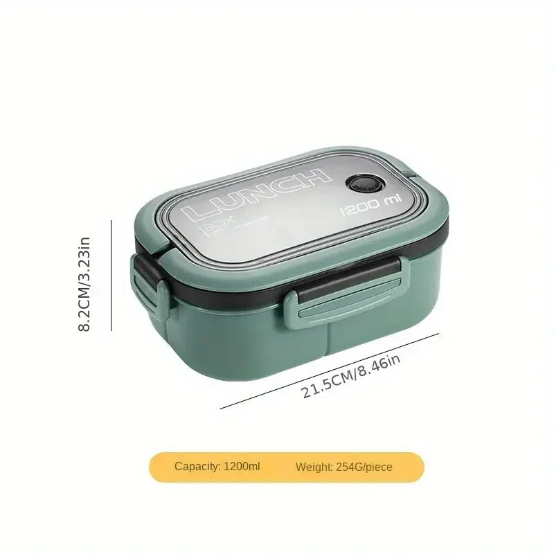 Thickened plastic lunch box compartment layer lunch box commuter lunch box microwaveable