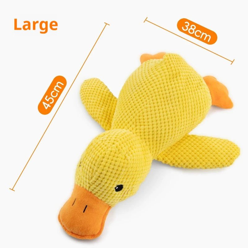 Dog toy plush companion sleeping duck bite resistant teeth grinding sound relief duck sound toy - Zecs shopping