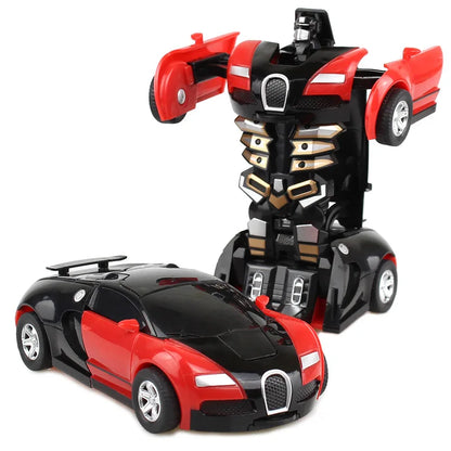Transforming Robot Car Toy – Automatic 2-in-1 Diecast Vehicle for Kids