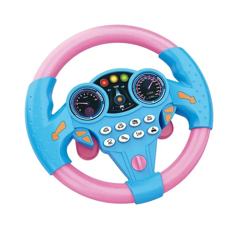 Baby Steering Wheel Toy Shining Simulation & Educational Fun for Kids