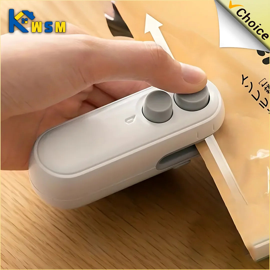 Portable Mini Sealer in Heat Sealer For Snacks Home use rechargeable sealer Vacuum Sealer Snacks plastic bag heat sealer