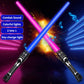 Colorful LED Lightsaber Toy – Red &amp; Blue Telescopic Glowing Sword for Kids