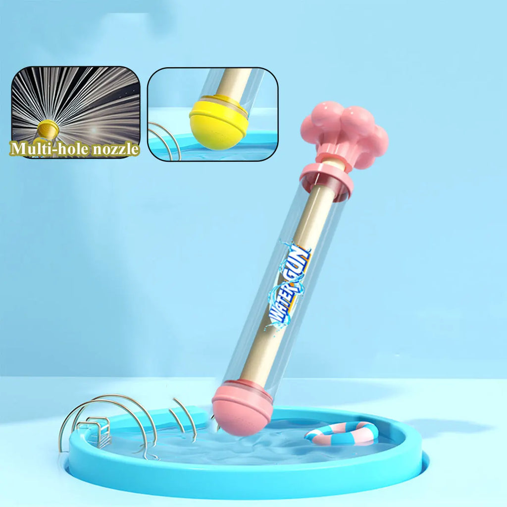 Fireworks Spray Water Toy Pull-Back Water Gun for Kids Outdoor Fun