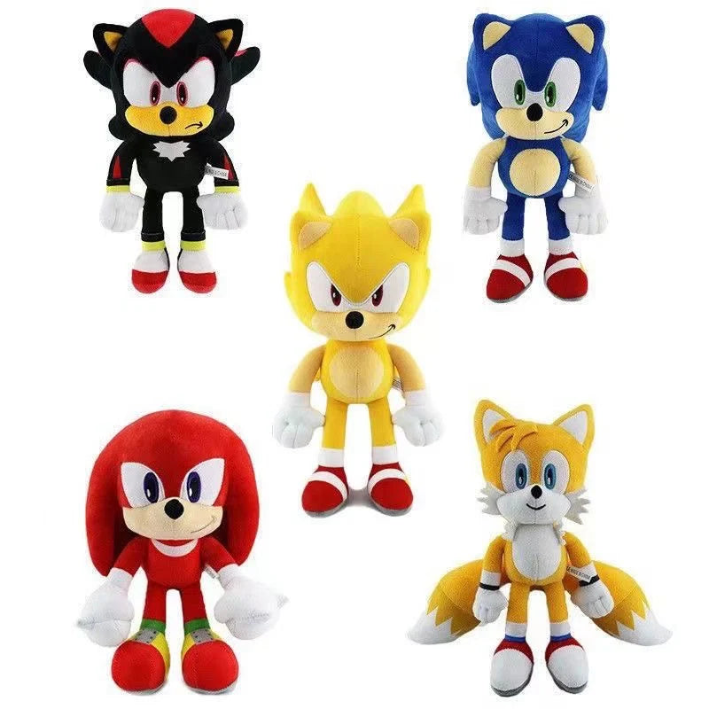 New HOT cm Sonic peluches toy cartoon hedgehog Amy Rose knuckle tail soft stuffed doll child birthday Sonic lovely toys