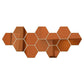 6/12pcs 3D Hexagon Mirror Wall Sticker Rose Gold DIY TV Background Living Room Stickers Wall Decor Bedroom Bathroom Home Decor - Zecs shopping