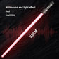 Colorful LED Lightsaber Toy – Red &amp; Blue Telescopic Glowing Sword for Kids