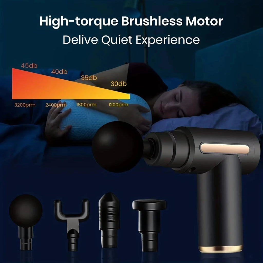 Mini Deep Tissue Massage Gun 💪🔋 | Portable Muscle Massager for Neck, Back & Leg Pain Relief