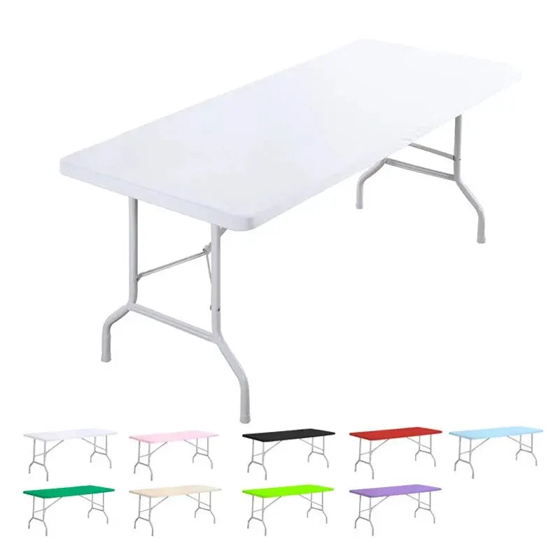 1pc Washable Rectangular Tablecloth for Outdoor Parties and Camping- Foldable, Elastic and Fitted - 4ft/6ft Size Fabric for Home - Zecs shopping