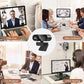 4K Full HD Webcam with Microphone – USB Autofocus Camera for PC & Laptop