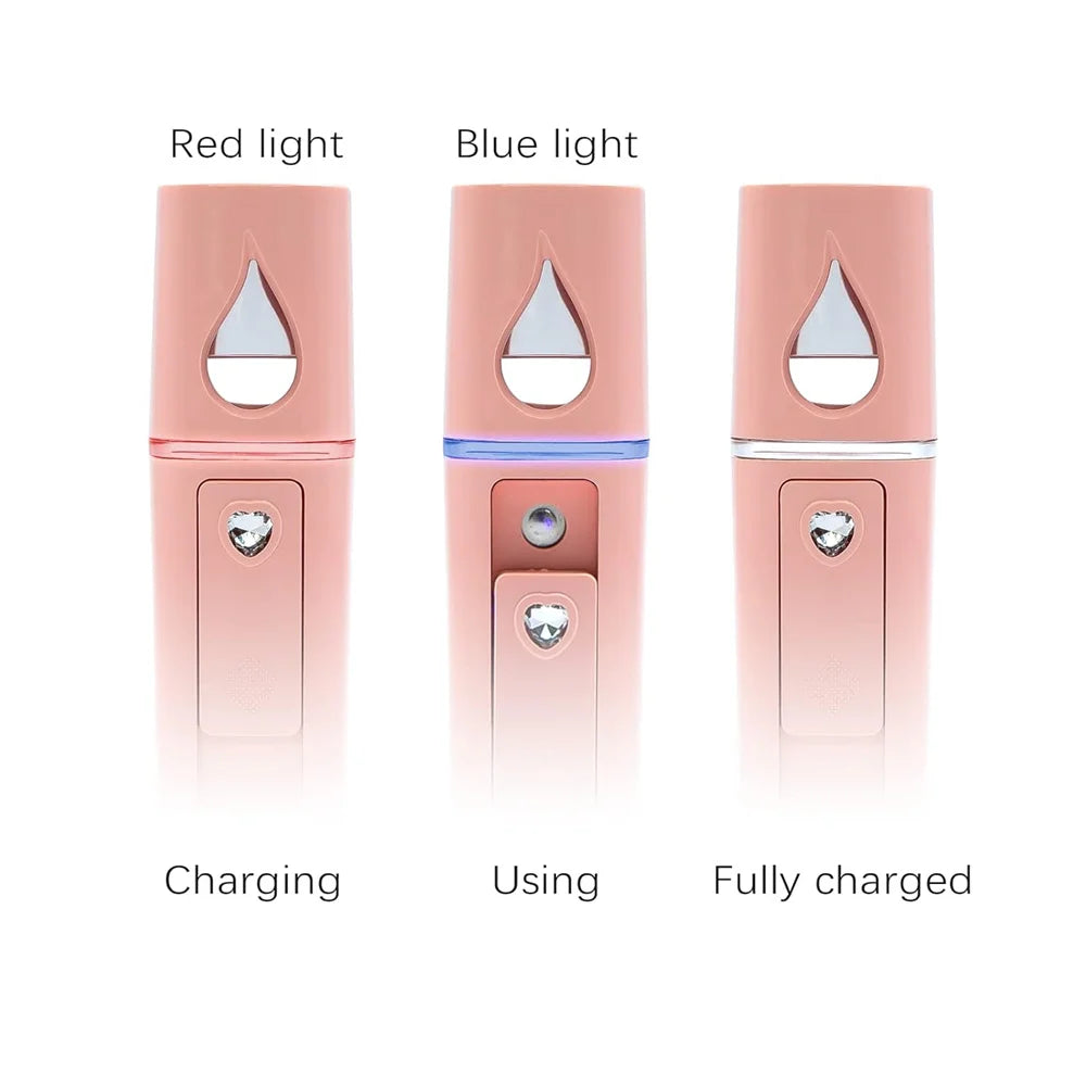 ml Face Steamer Air Humidifier Portable Facial Sprayer Nebulizer Hydrating Anti-aging Mini Nano Wrinkle Women Beauty Skin Care