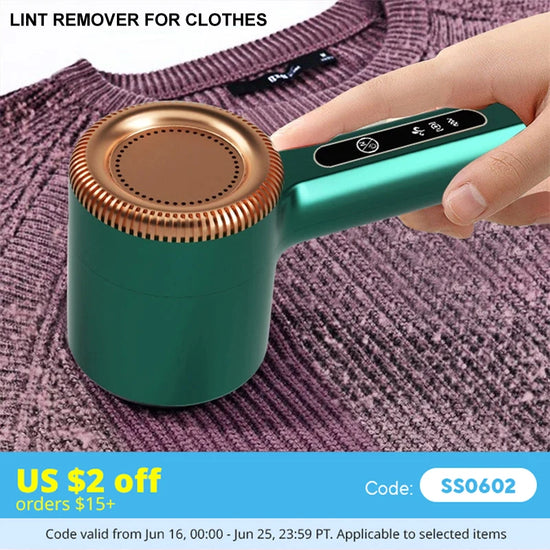 USB Rechargeable Lint Remover – Electric Sweater Shaver & Fabric Fuzz Cleaner