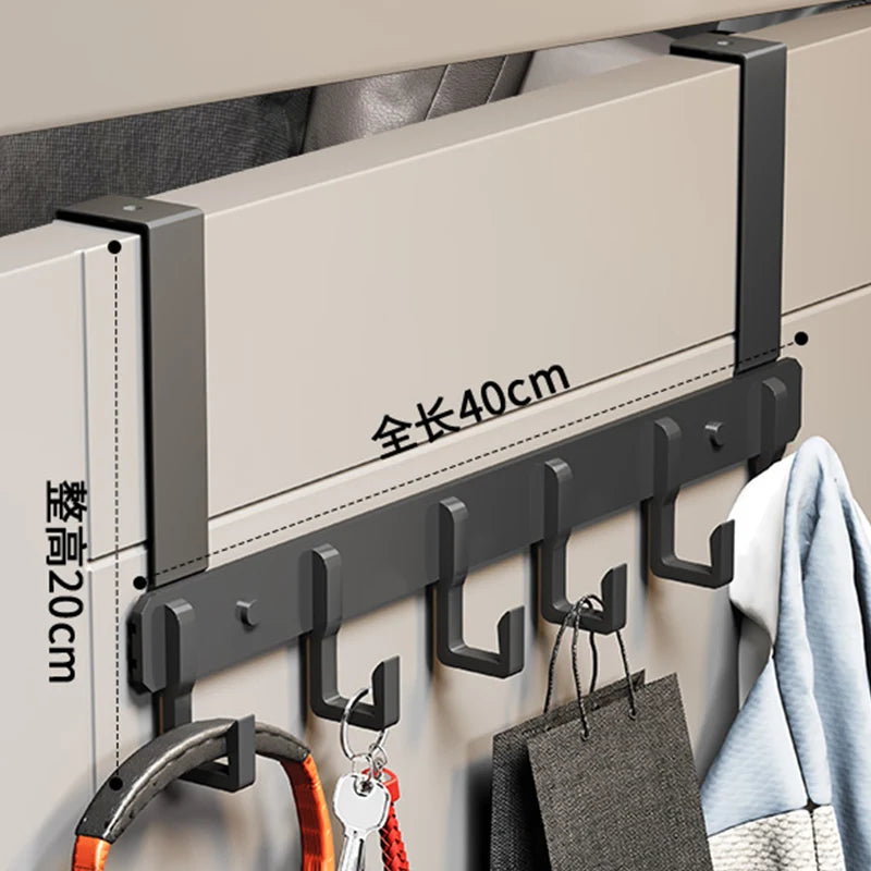 Door Behind Hook Storage Wall Hanging Clothes Hanger Coat Hook Punch-free Hanger Bedroom Organizer Storage Kitchen Accessories