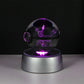 Pokemon 3D Crystal Ball LED Night Light – Pikachu, Gengar, Eevee & Mewtwo Collectible Lamp
