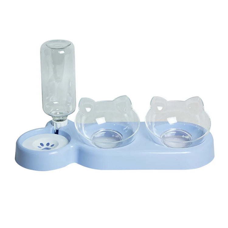 Pet SuppliesElevated Bowls for Cats and DogsDurable Double Cat and Dog Bowl FeedersElevated Cat Feeding and Drinking Supplies - Zecs shopping
